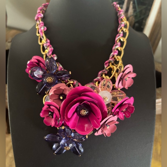 Aratta Silent Journey Floral Fields Statement Necklace NWOT - Picture 3 of 5